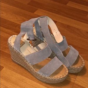 Dolce vita suede espadrille platforms